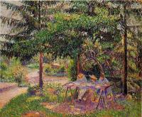 Pissarro, Camille - Children in a Garden at Eragny